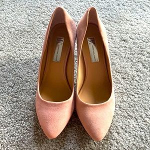 Pink Suede Pumps